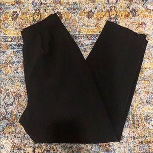 Elastic Waist Black Dress Pants